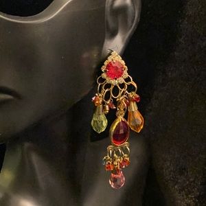 Multi Colored Drop Earrings